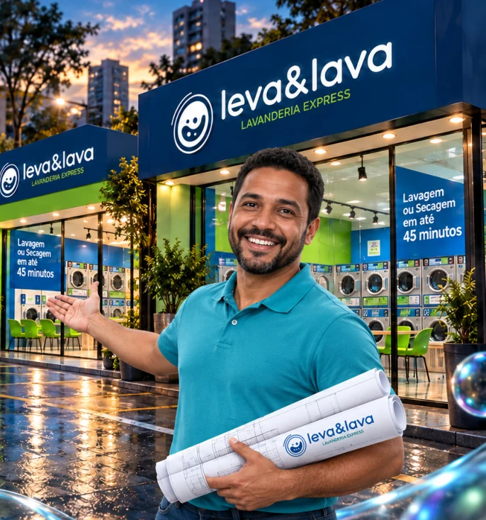 Cena ilustrativa de expansão da apresentação Leva & Lava